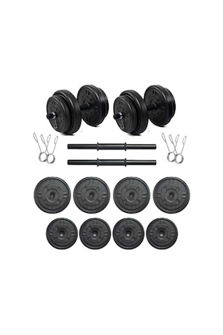CKSpor 32 KG Ağırlık Seti Dambıl  Vücut Geliştirme Aleti halter Seti 30 Kg Plaka Ağırlığı