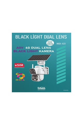-x22 4g Dual Lens Black Light Esim Solar Kamera