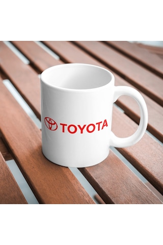 Applucky Toyota Logo Tarihçesi Baskı Kupa Bardak Beyaz