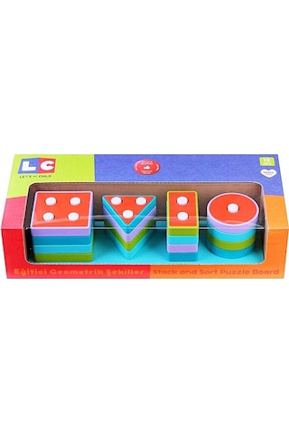 ​​​​​​​Lc Ahşap Geometrik Şekiller  Bul-Tak