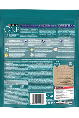 Purina One Coat& Hairball Kısırlaştırılmış Tavuklu Kedi Maması 800gx4