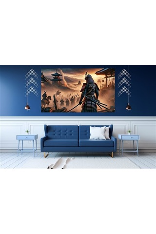 Ti-play Ölmek Var Dönmek Yok 60x90cm Modern Samuray Pvc Çerçevesiz Tablo