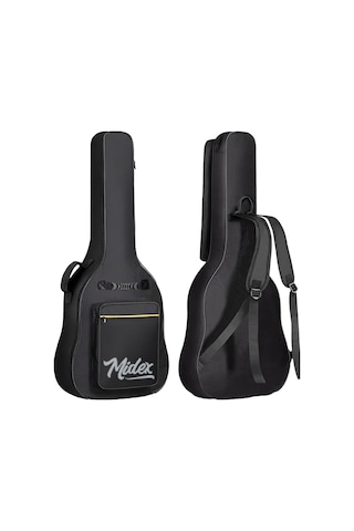 Midex Cg-390pk-xbag Pembe Renk Klasik Gitar 4/4 Sap Ayarlı Kesik Kasa Çanta Tuner Askı Capo Metod Pena