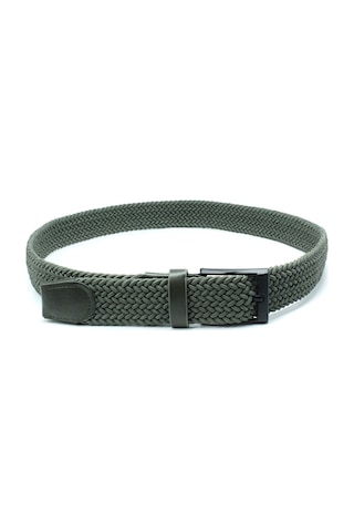Elastik Örgü Kemer 3,5cm Yeşil Lastik Kemer Unisex
