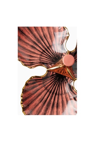 Jonathan Adler Sirena Trefoil Porselen, Pembe Servis Tabağı