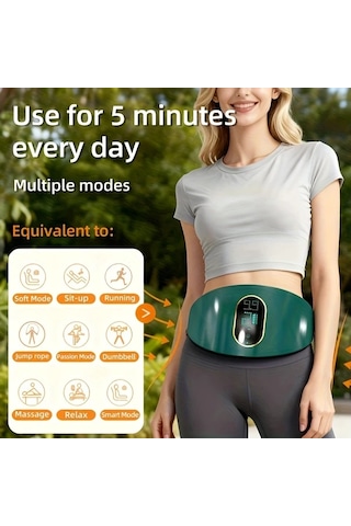 Willowhaven Usb Şarjlı Ayarlanabilir Yoğunluklu Beyaz Taşınabilir Masaj Aleti Yağ Eritme Ve Göbek Eritme Makinesi Beyaz