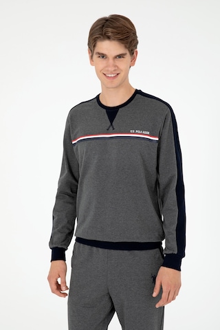 U.s. Polo Assn. Erkek Antrasit Melanj Pijama Takım 50301711-vr081 Antrasit Melanj