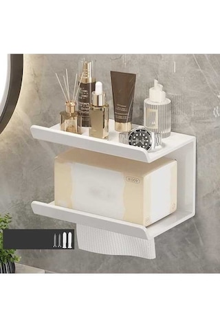 Tongxida Bosphorusboutique Zımbasız Tuvalet Telefonu Sonesi, Kağıt Havlu Depolama Cep Banyo Rafı, 2'li Set Diğer