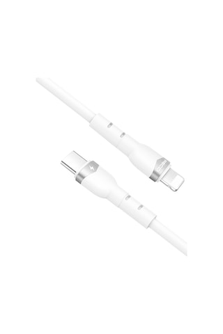 Recci RTC-P35CL 1 M Type-C To Lightning Pd Hızlı Şarj Özellikli Kablo Beyaz