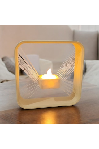 Havada Asılı Led Mumluk 3d Baskı Dekoratif Mumluk