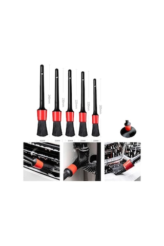 Oto Araç İç Dış Detaylı Temizlik Fırça Seti 5 Adet