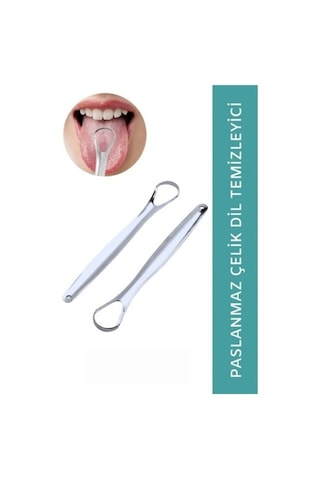 Paslanmaz Çelik Dil Temizleyici Çok Renkli