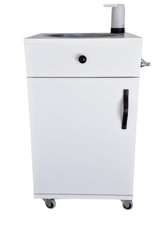 Seyyar Lavabo L10 Beyaz Beyaz