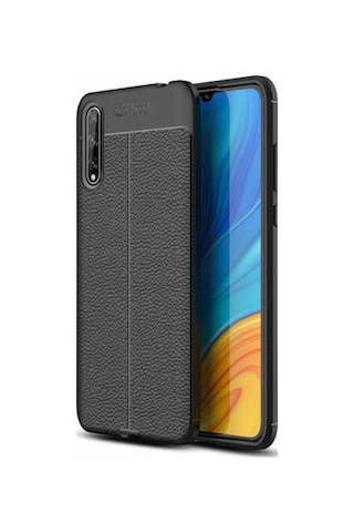 Huawei P Smart S (Y8P) Kılıf Zore Niss Deri Desenli Silikon Kılıf