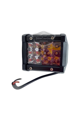 Şüscaroto Aksesuar Off Road Led Lamba Delici Beyaz Kare Sis Farı Projektör 45w 12 Led Metal Çalışma Lambası 1 Ad