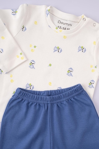 Boumini Bebek Ve Çocuk Pijama Takımı Mavi Miskin-mavi Mavi