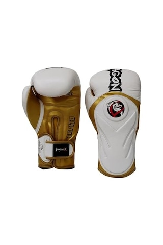 Tepito Boks Kıck Muay Thai Eldiveni Boxing Gloves Gifttoom Beyaz Altın 14 Oz Açık Pembe