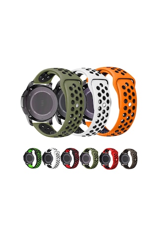 Huawei Watch Gt3 Se Gt3 Pro Gt2 Pro Haylou Solar Ls05 Xiaomi Mi Watch S1 Uyumlu Kordon Delikli 22mm