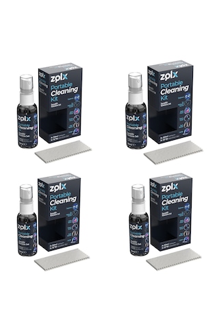 30ml Taşınabilir Temizleme Kiti Dörtlü Set Gözlük Telefon Tablet Akıllı Saat Küçük Ekran Temizliği 15 18 Bez Hediyeli