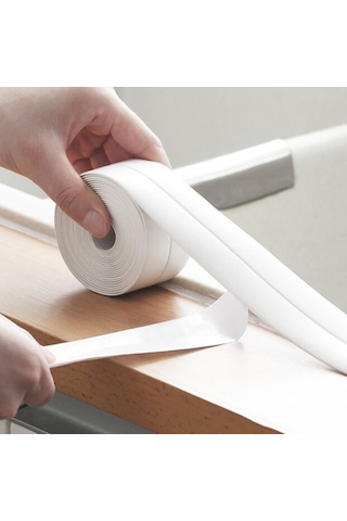"küvet Kenarları Ve Lavabo Boşlukları İçin Pvc Su Geçirmez Sızdırmazlık Bandı-sızdıran Banyo Yapıştırıcı Şerit"