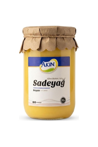 Akın Saf Doğal Koyun Sade Yağı 500 Gr Ghee, Sarı Yağ Ve Eritilmiş Tereyağı