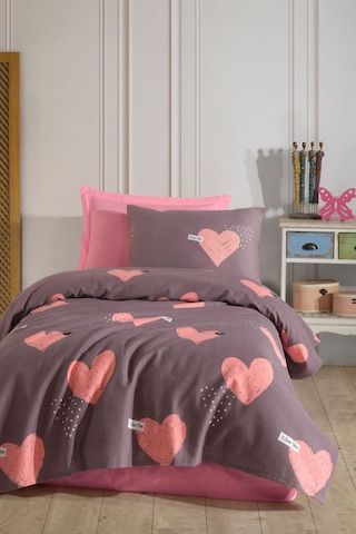 Doğal Pike Baskılı Tek Kişilik Jana Pembe Pembe
