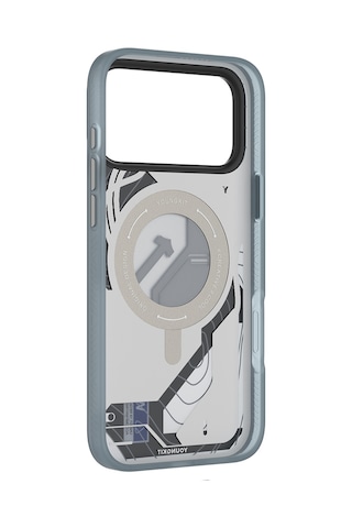 Apple Uyumlu iPhone 17 Pro Max Kılıf M-safe Şarj Özellikli Youngkit Starship Serisi Kapak Beyaz Beyaz