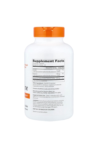 Doctor's Best - Glucosamine - 1500mg - 180 Capsules 750 Mg Per Capsule