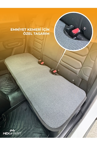 Meka Part Oto Koltuk Koruyucu Kılıf Füme Universal 2+1 Parça