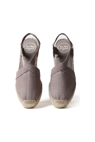 Sandalet Kadın Ter Toni Pons Elactic Linen Taupe Taba