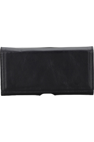 Arc Clıp Onyx Black Leather 6.9" Phone Case Siyah