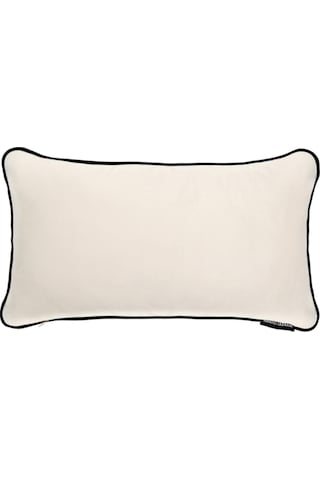 Biyeli Kırlent Yastık Kılıfı Ekru Renk 50x30