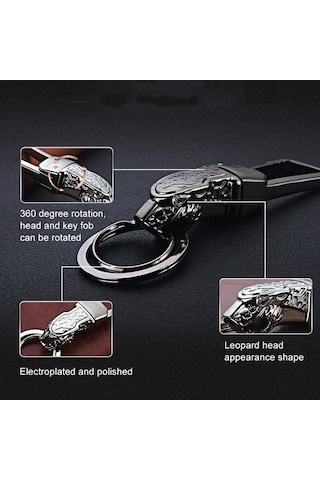 Tongxida Parlak Gümüş Metal Araba Anahtarlık, Şık Ve Dayanıklı