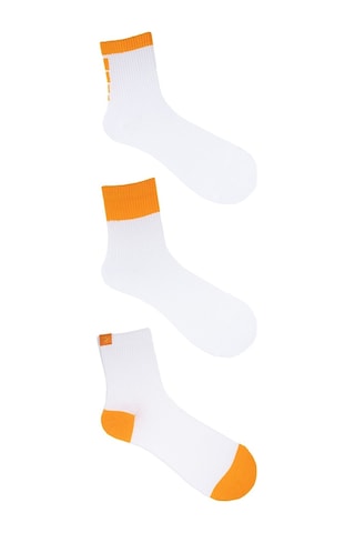 The Socks Company 3 Çift Erkek Beyaz Tenis Çorabı 23SDCR976P Beyaz