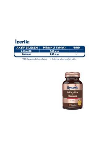 Dynavit L-Carnitine & Guarana 30 Tablet