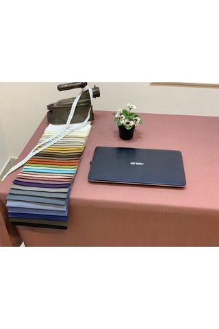 Nivemeshome Keten Trend Masa Örtüsü Gül Kurusu Apm Çok Renkli