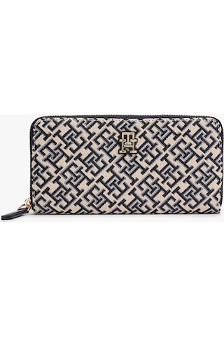Tommy Hilfiger Th Jacquard Lrg Za Kadın Mavi Cüzdan Aw0aw17478dw6 MAvi