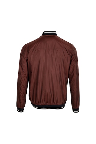 Ncs Jeans Erkek Bordo Ribanalı Slim Fit Bomber Ceket Baharlık Ve Mevsimlik Jeans 4986-Bordo