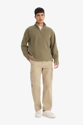 Defacto Relax Fit Yarım Fermuarlı Polar Sweatshirt F0448ax25aukh401 Haki-kh401
