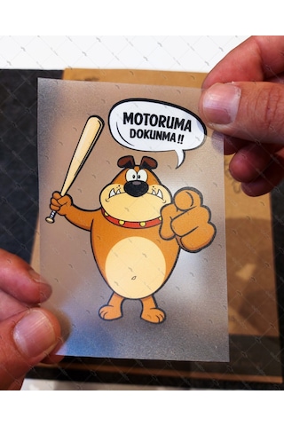 Wrn33 Motoruma Dokunma Kizgin Kopek Sticker