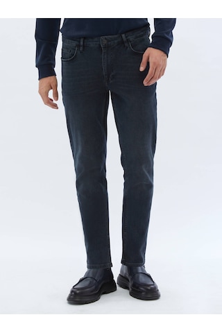 Lacivert Slim Fit Denim Pamuk Karışımlı Pantolon 4286857 Lacivert