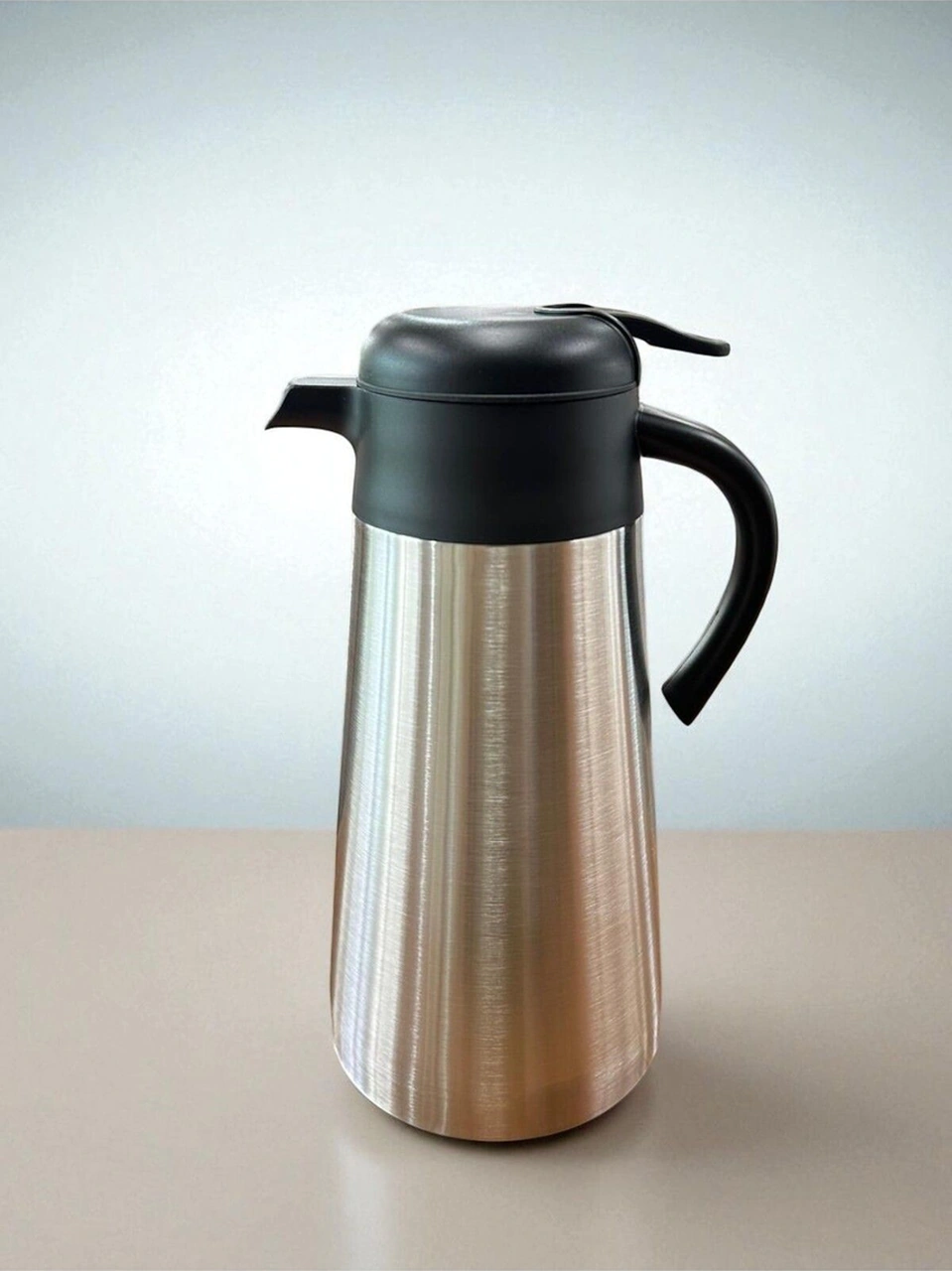 2 Litre İçi Dışı Çelik Termos Yeni Model Siyah