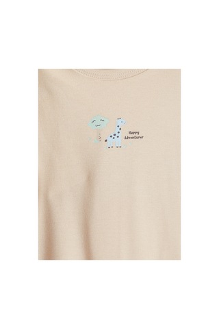 Lc Waikiki Alıta Cıty Farkıyla Lcw Baby Ekru Baskılı Erkek Bebek Çıtçıtlı Body 2'li Ekru - 929719803 Ekru