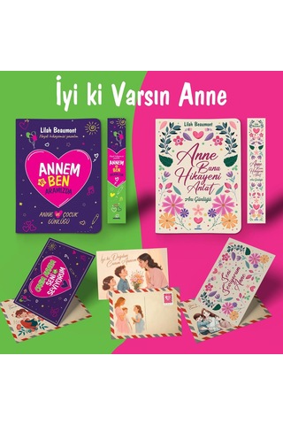 İyi Ki Varsın Anne Ayraç Kartpostal - Annem Ve Ben - Anne Bana Hikayeni Anlat