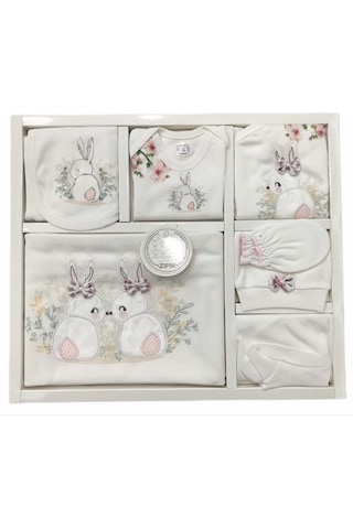 Zıpır Baby Kız Bebek Pamuk 10 Parça Hastane Çıkışı Seti 532 Çok Renkli
