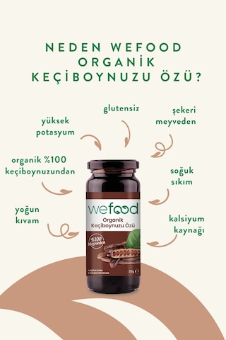 Organik Keçiboynuzu Özü 315 Gr Soğuk Sıkım