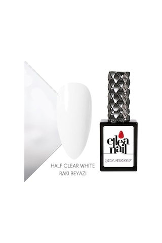 Ellea Nail Kalıcı Oje Half Clear Whıte Rakı Beyazı
