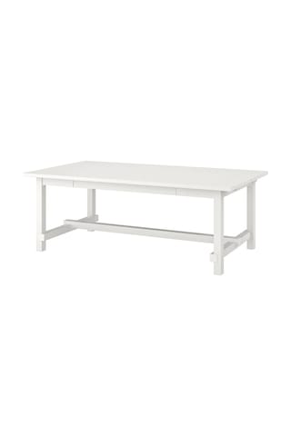 Ikea Beyaz Geniş Yemek Masası - Açılır Yemek Masası