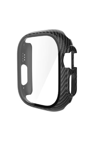 Apple Watch CARBON Ultra 49mm Kılıf Kasa Ve Ekran Koruyucu 360 Derece Koruma