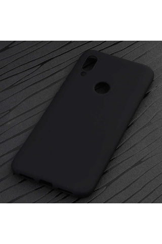 Noktaks - Xiaomi Uyumlu Xiaomi Redmi 7 - Kılıf Mat Renkli Esnek Premier Silikon Kapak - Kırmızı